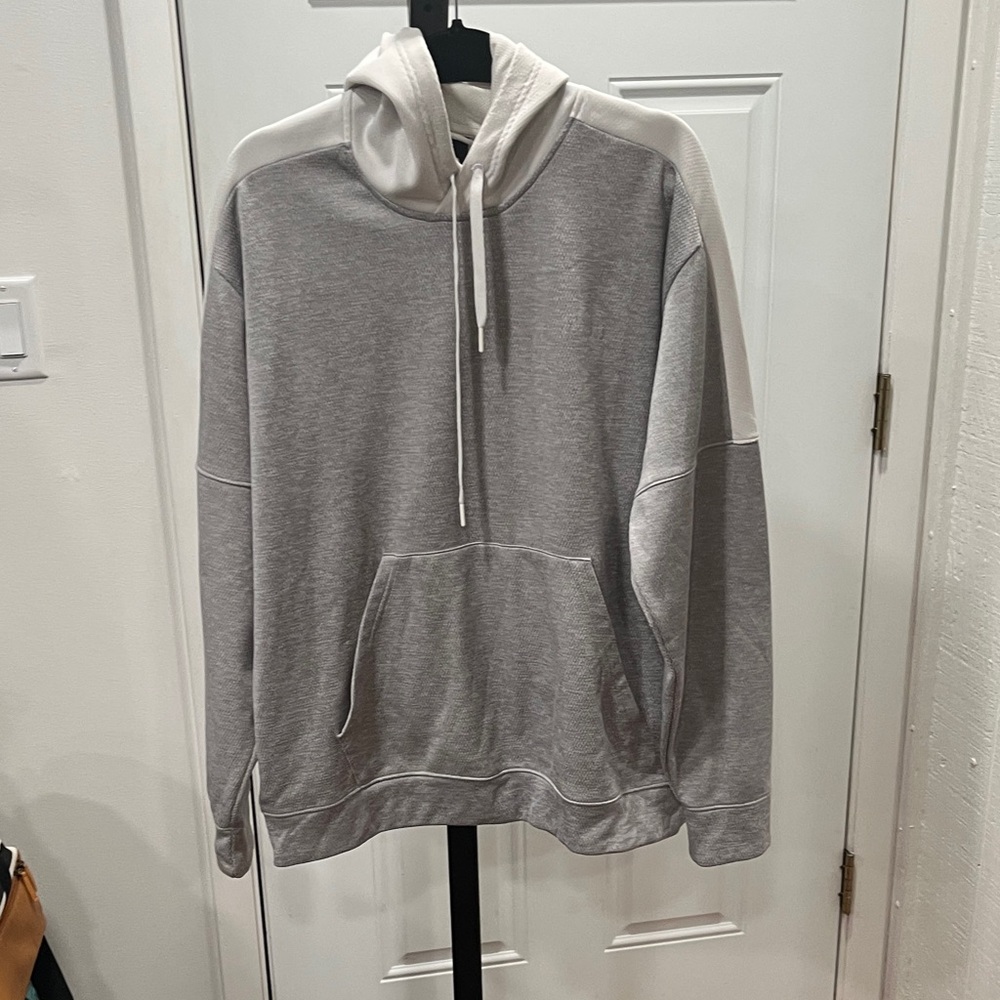 Adidas Gray and Cream Men's Sweater